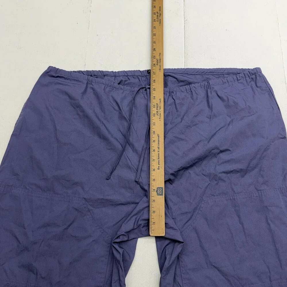 J.Crew Pants Womens 3X Purple Twill Crop Wide Leg Elastic Drawstring Waist